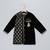 black velvet embroidered kurta set