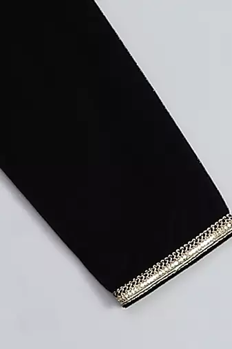 black velvet embroidered kurta set