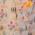 Beige printed cotton silk Men Kurta Set