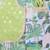Sage green printed cotton silk Men Kurta Set