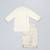 Off white embroidered velvet kurta set
