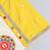 Mustard yellow white printed cotton Men Kurta Set