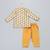 Off white printed cotton kurta set