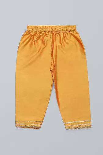 Off white printed cotton kurta set