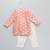 Peach embroidered cotton kurta set