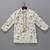 Off white printed cotton silk kurta set