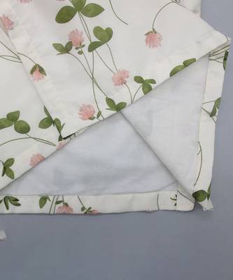 Off white printed cotton silk kurta set 5