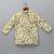Beige printed cotton silk kurta set