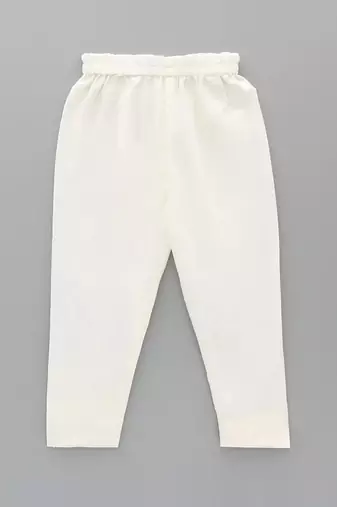 White embroidered cotton silk bandhgala set