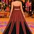 brown black roman silk  lehenga choli for festive wear