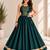 rama green roman silk  lehenga choli for festive wear