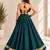 rama green roman silk  lehenga choli for festive wear