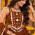 Chocolate brown  roman silk  lehenga choli for festive wear