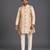 Off white embroidered cotton silk kurta set
