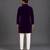 Purple embroidered cotton silk kurta set
