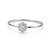025 Sterling Silver Floral Crystal Bangle Bracelet for Women