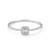 925 sterling Silver Crystal Square Design Bangle Bracelet for Women