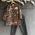 black cotton silk embroidered bandhgala pant set