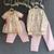 Pink printed cotton silk kurta set
