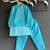 Turquoise blue embroidered cotton silk Men Kurta Set