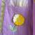 Lavender floral printed cotton silk Men Kurta Set