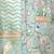 Green printed cotton silk kurta set