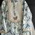 Off white printed cotton silk kurta set
