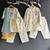 Off white printed cotton silk kurta set