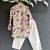 Purple off white printed cotton silk Men Kurta Set