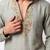 Green salsa fabric kurta with lachaka fabric bootcut pants, ethnic partywear ensemble.