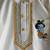 Off white and Orange printed cotton silk kurta set