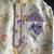 Off white printed cotton silk kurta set