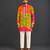 multicolor printed cotton silk men kurta set