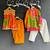 multicolor printed cotton silk men kurta set