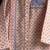 Peach pink printed cotton silk Men Kurta Set