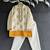 off white floral printed cotton silk men kurta set