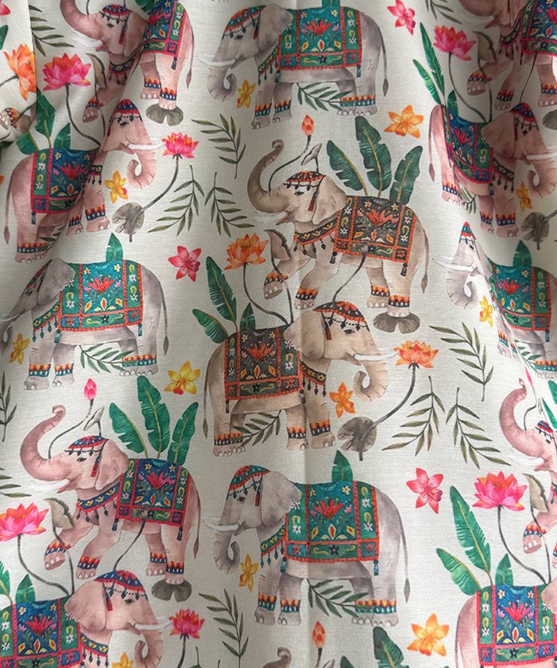 off white cotton silk mundu shirt set