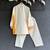 off white embroidered cotton silk men kurta set
