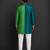 bottle green printed cotton silk men kurta set