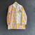 Off white yellow printed cotton silk Men Kurta Set