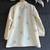ivory white printed cotton silk men dhoti kurta set