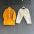 mustard yellow woven cotton silk jacket styled men kurta set