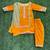 mustard yellow woven cotton silk jacket styled men kurta set