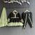 Mint green black embroidered cotton silk Men Kurta Set
