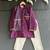 Grape purple embroidered cotton silk Men Kurta Set