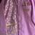 Lilac purple embroidered cotton silk Men Kurta Set