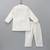 Off white embroidered cotton silk kurta set