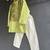 Lime green embroidered cotton silk Men Kurta Set