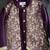 royal purple embroidered cotton silk men kurta set