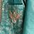 Turquoise blue embroidered cotton silk Men Kurta Set